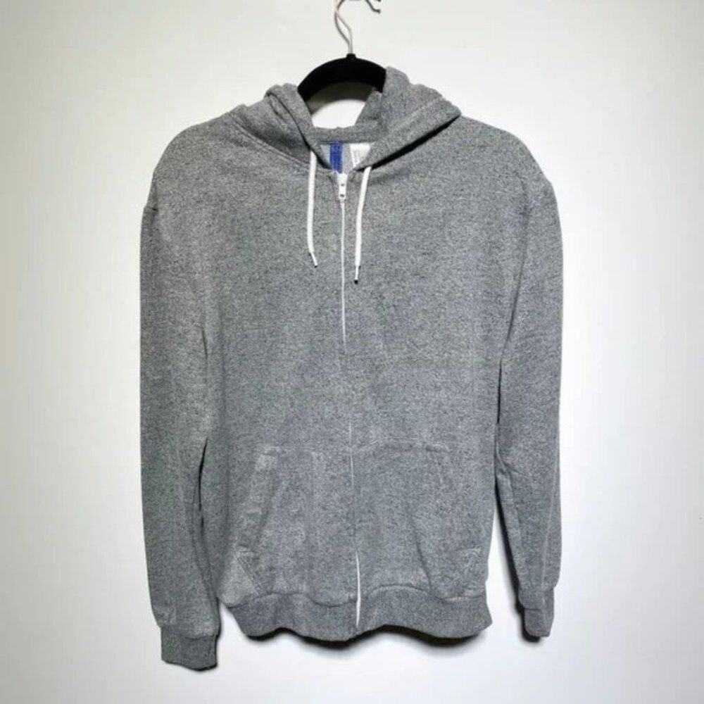 H&M Grey Zip Up Hoodie Unisex Size S